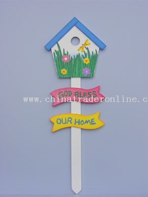 Garden Stake Ornament Bird House from China