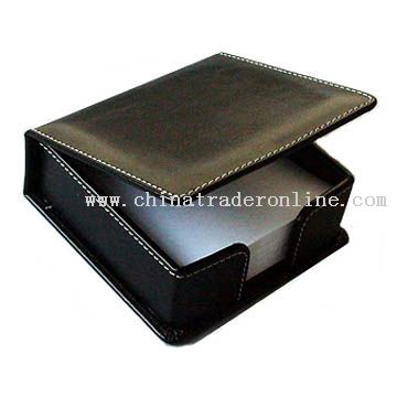 Leather/imitate leather memo pad box