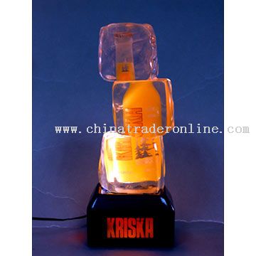 Clear Polyresin Display Bottle