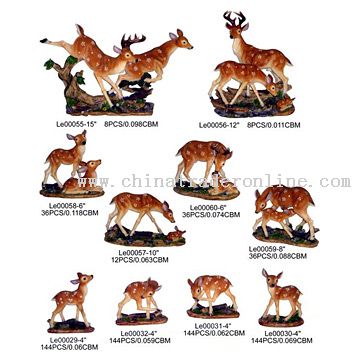 Polyresin Deers