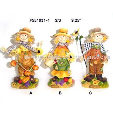 Polyresin Scarecrow Decorations