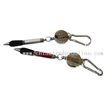 Carabiner Pens with Long String from China