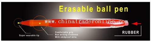 Erasable ball pen from China