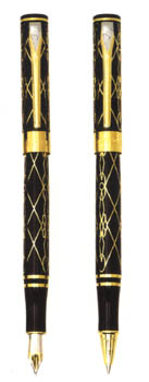 Acier Or-Noir Gold Black Dragon Pen