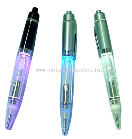 Multiple colors flash pen from China