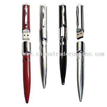 Metal Ball Pens With USB Interface
