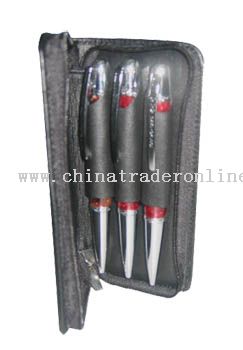 Three attires pen gift sets from China