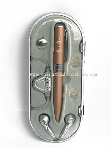 FM  radio pen with ON/OFF  earphone  and  battery from China