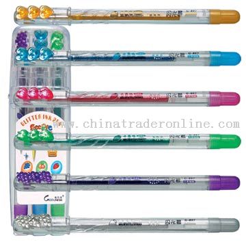 Six Colors Glitter Pens