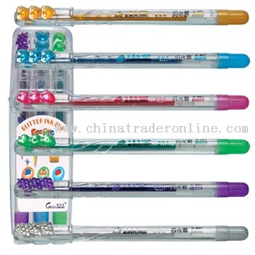 Six Colors Glitter Pens from China