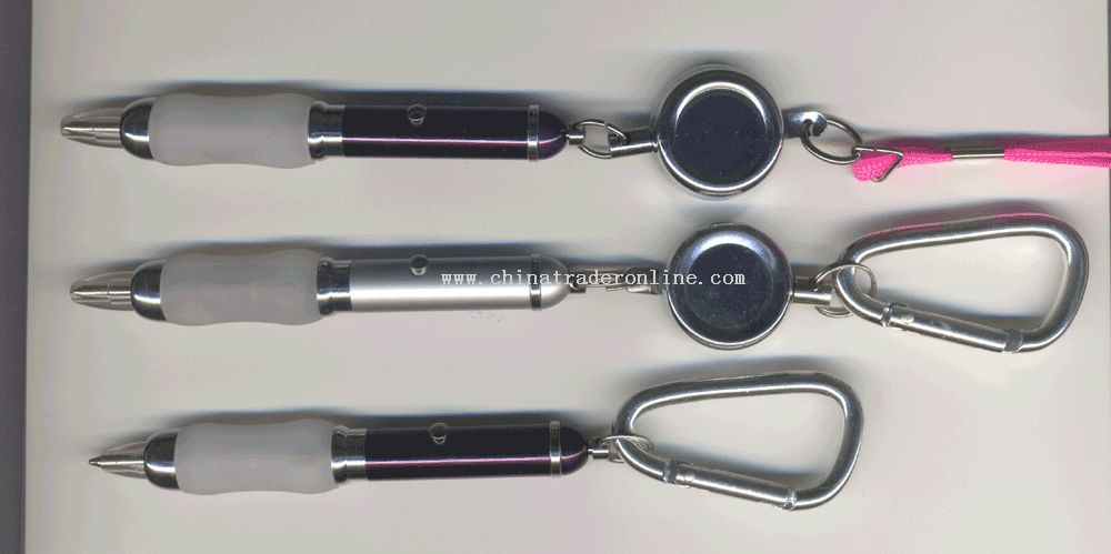 mini flash pen with Carabiner from China