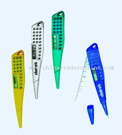 3 IN 1 Pen type calculator and ruler from China