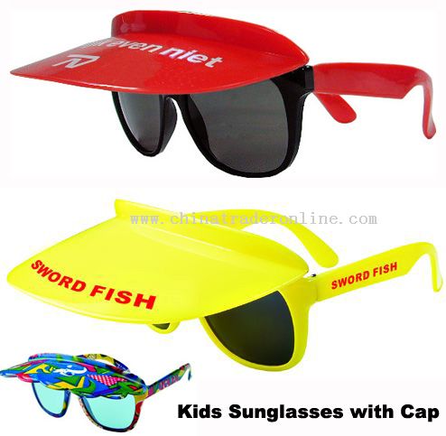 Kids Sunglasses with cap from China