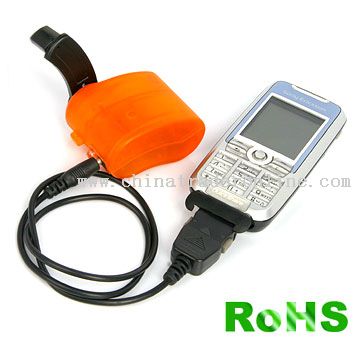 Dynamo LED Flashlight with Mobile Phone Charger from China