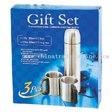 Vacuum Flask with 2pcs 220ml Cups