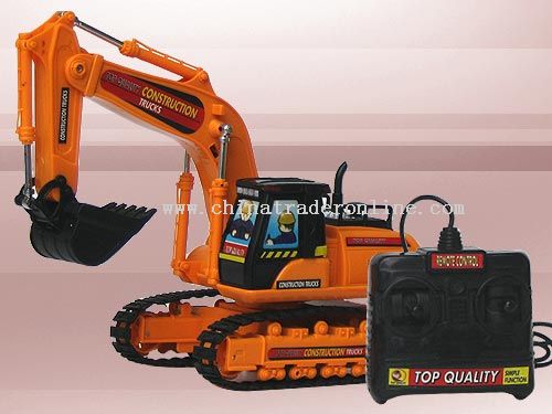 Remote control excavator