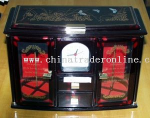 Big double doors furniture with clock from China