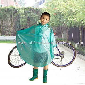 Frosting PVC Euro-Style Raincoat for Children from China