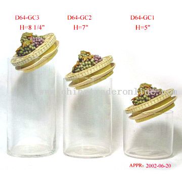 Grape Glass Canister from China