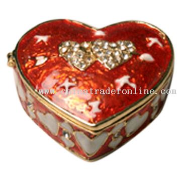 Heart-Shaped Jewelry Box from China