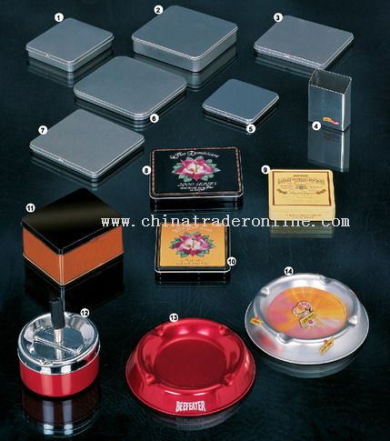 Tin Cigarette Boxes / Tin Ashtrays from China