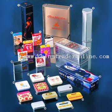 Tin Cigarette Boxes, Wine Boxes