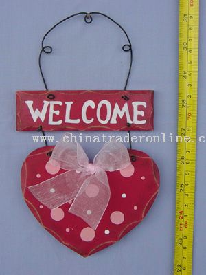 Valentine Day Wood Wall Plaque from China