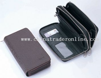 double zipper wallet