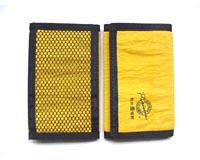 Nylon material wallet with three fold from China