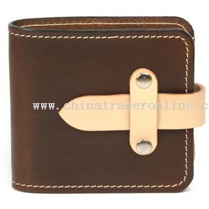 Real Leather Strap Wallet