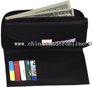 Zipround wallet with lock from China