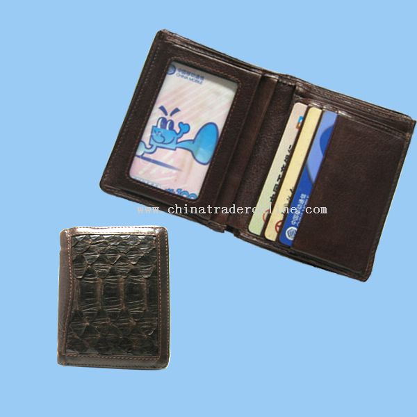 snakeskin wallet from China