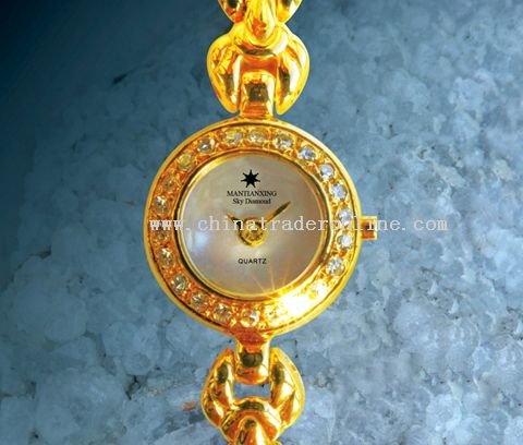 18K gold gentlewoman watch from China