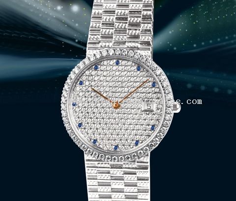 The 18k platina with diamond super slim wrist watch from China