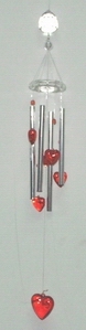 Hear and diamond WindChime from China