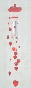 Heart wind Chime from China