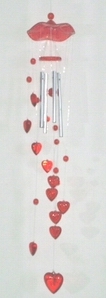 Heart wind Chime