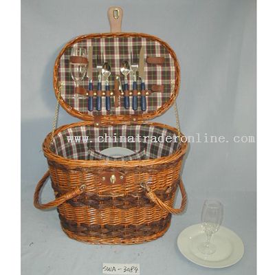 Willow picnic basket for 2 persons