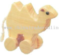 Wooden CAMEL ON ROLL Toys from China