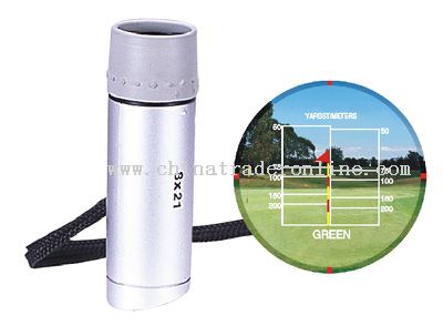 8x amplification Monocular style Golf range finder from China