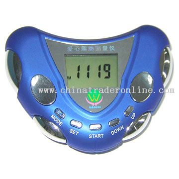 Heart Shape Body Fat Meter With Pedometer