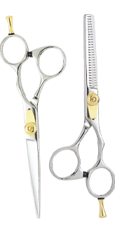 Hand-made two-piece style Hair Dressing Scissors