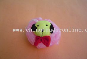 cartoon bath massager (dog head)(30g) from China