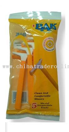 Single blade Razor with polybag package from China