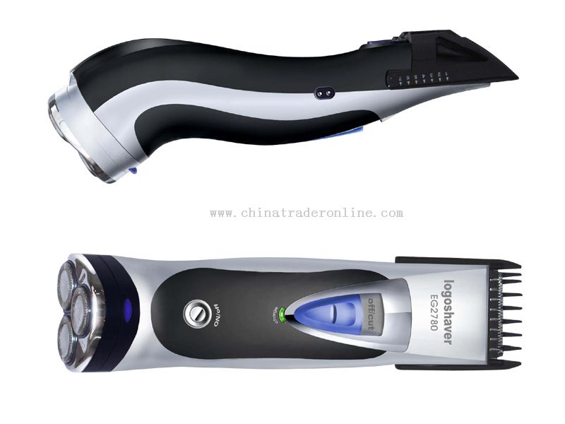 Creative shaver/hair clipper 2 in 1 system rechargeable Shaver