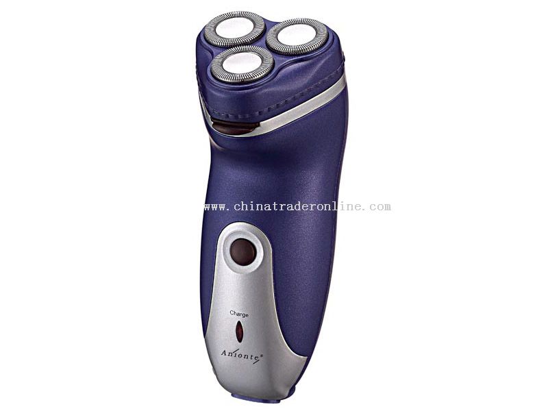 Three-head rotary rechargeable shaver