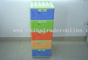 5 layers assemble cabinet with wheel from China