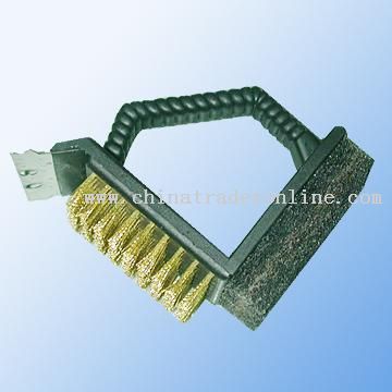 Multi-function Grill Brush, Combining Scraper and Sponge Cleaning Brush from China