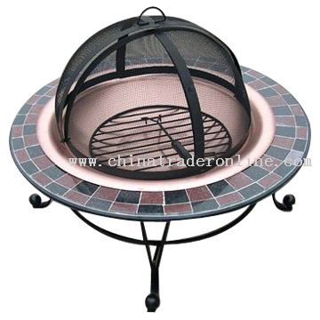 Fire Pit with Granite Rim