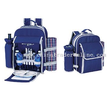 2-Person Picnic Backpack with Blanket from China